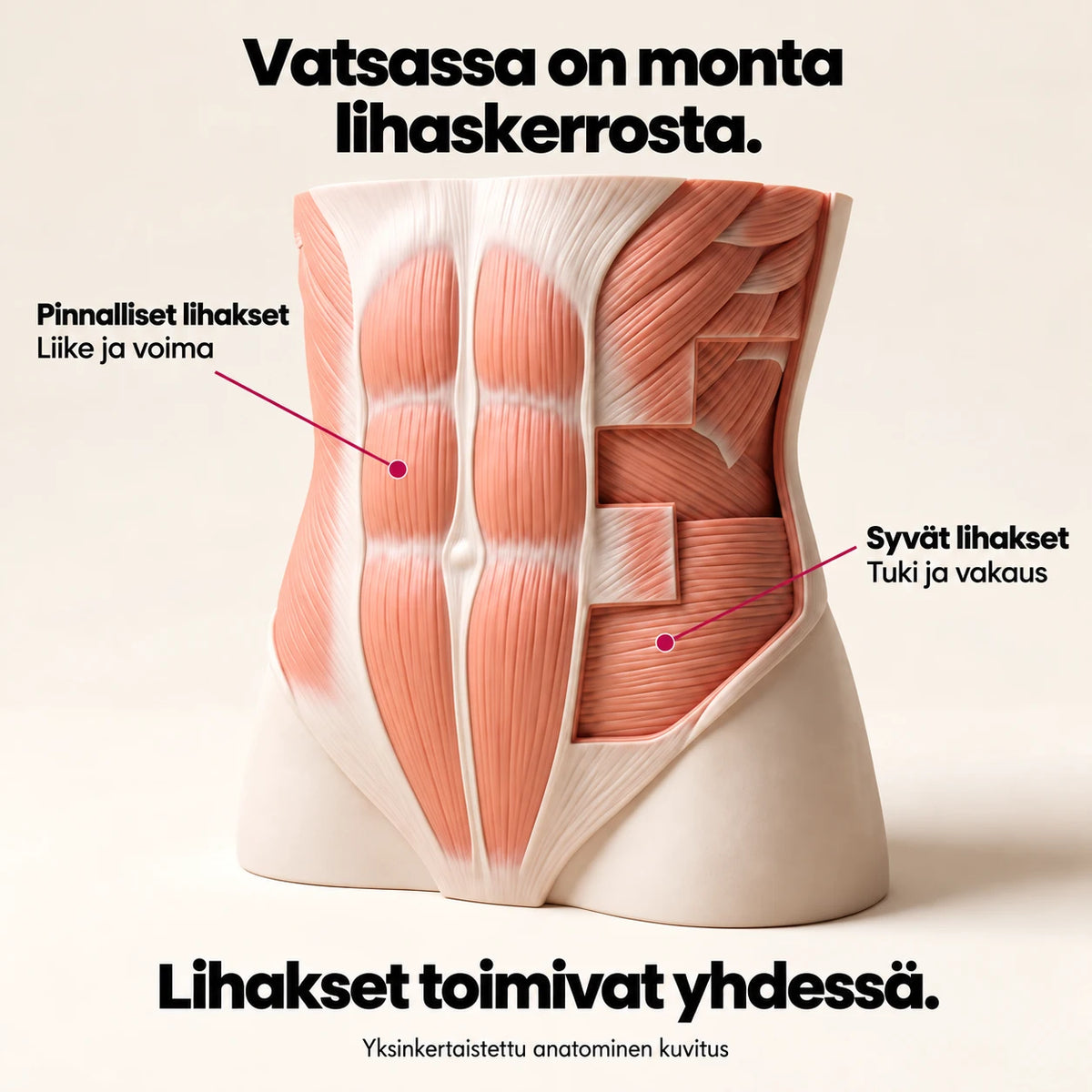 Vatsa tarvitsee voimaa.